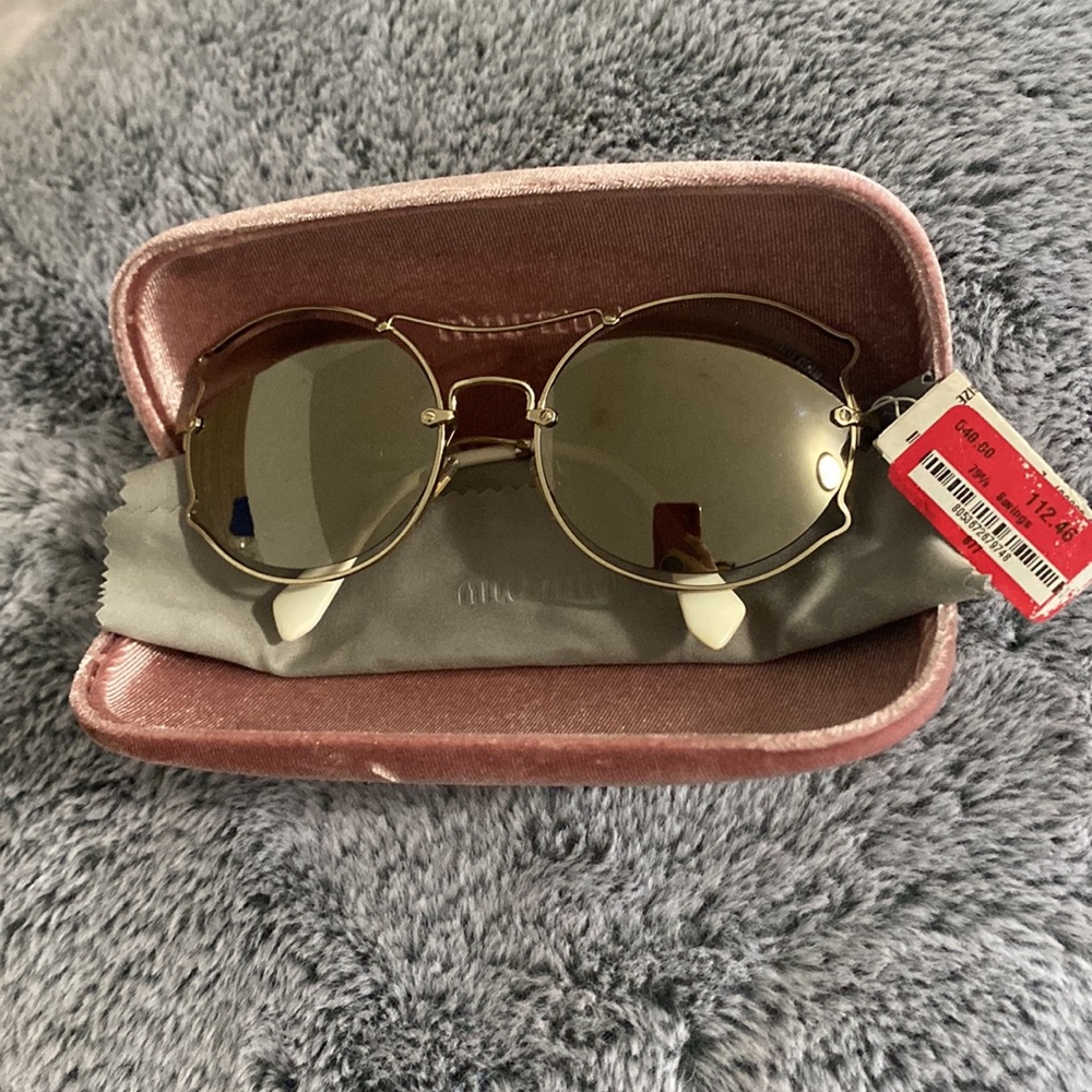 💓NWT Miu Miu 57mm Irregular Sunglasses